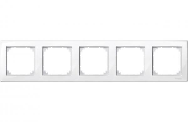 Schneider Electric Merten  Белый  Рамка 5-местная MTN478519