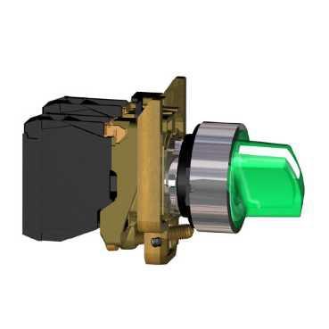Schneider TE-IMCI XB4BK123M5 переключатель 22мм 230-240В зелёный