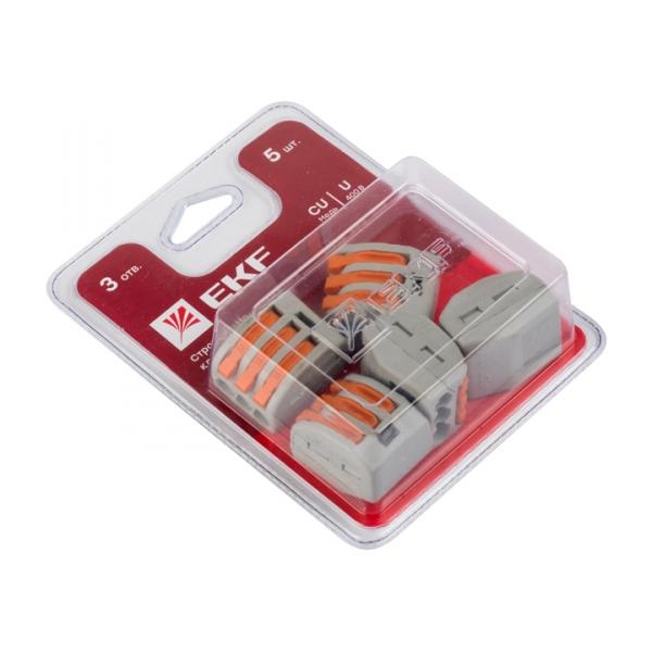 EKF СМК 222-413 Клемма блистер (5шт) plc-smk-413b