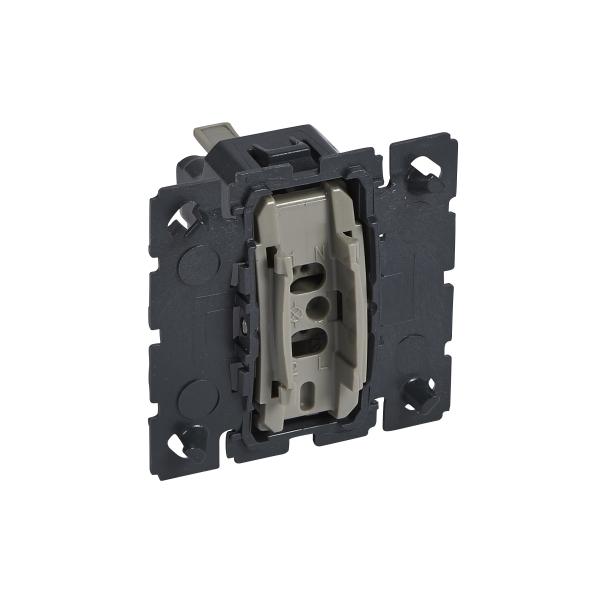 Legrand  Celiane Выключатель механизм 1-клавишный нажимной 6А 67032