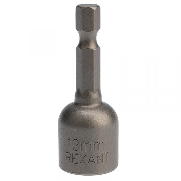 Ключ-насадка 1/4" магнитный 13х48 мм  (упак. 1 шт.) REXANT 92-0404-1