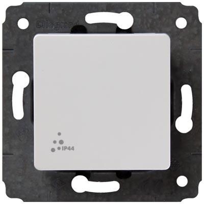 Legrand  Cariva  Белый Выключатель механизм 1-клавишный скрытая установка IP44 /773609