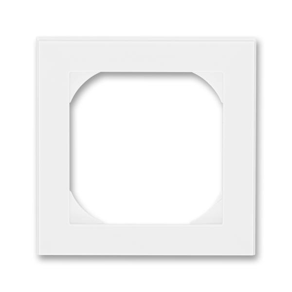 ABB  Levit   Белый/Белый Рамка 1-местная 55х55 (для механизмов BJE), 2CHH015510A4003