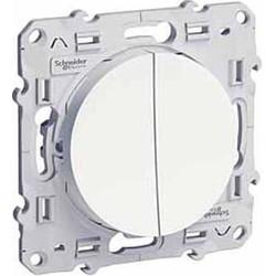 Schneider Electric ODACE Белый Переключатель механизм 2-клавишный S52R213