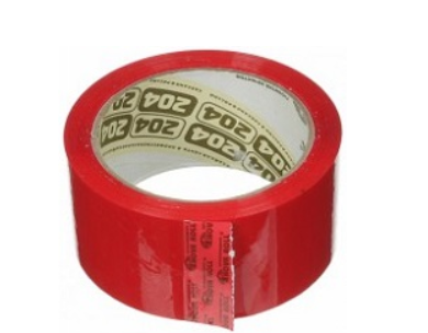 Лента липкая 48мм х 66м красная "Нова Ролл 204