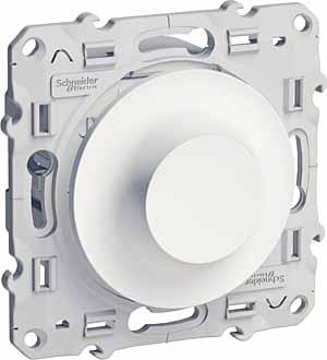Schneider Electric ODACE Белый Диммер механизм поворотный 40-600ВА S52R511