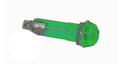 Индикатор граненый Ø10.2  220V  зеленый  (RWE-205)  REXANT 36-4731