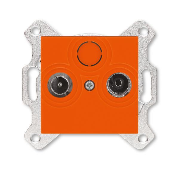 ABB  Levit  Оранжевый Розетка TV-R, оконечная 2CHH083503A6066