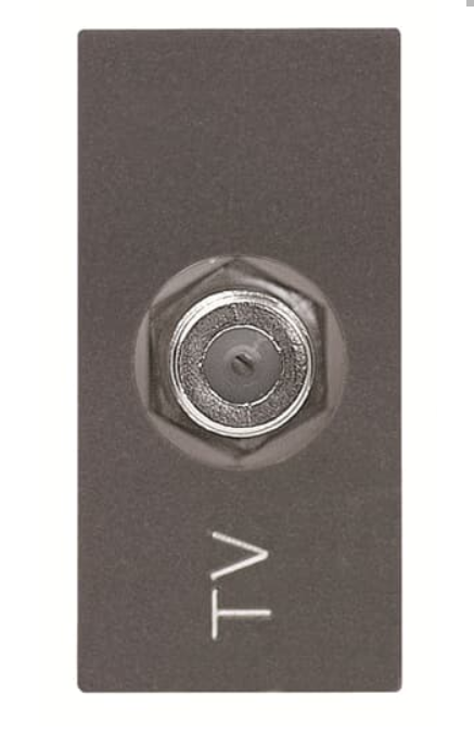 ABB  Zenit  Антрацит Розетка TV одиночная /N2150 AN//2CLA215000N1801/