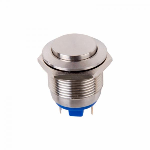 Кнопка  антивандальная Ø19  Б/Фикс (2с) (ON)-OFF выпуклая (PBS-28В-4) REXANT 36-3412