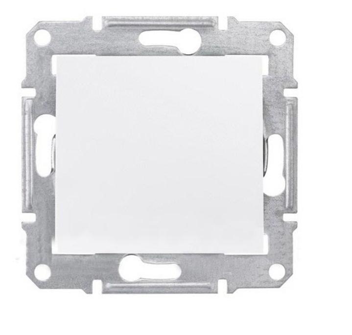Schneider Electric Sedna  Белый Аква Выключатель механизм 1-клавишный скрытая установка 10А  IP44 SDN0100321