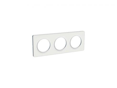 Schneider Electric ODACE Белый Рамка 3-местная S52P806