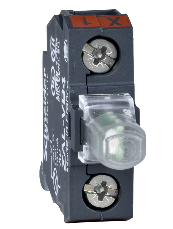 Блок контактов 24В с зеленым диодом Schneider Electric  ZALVB3