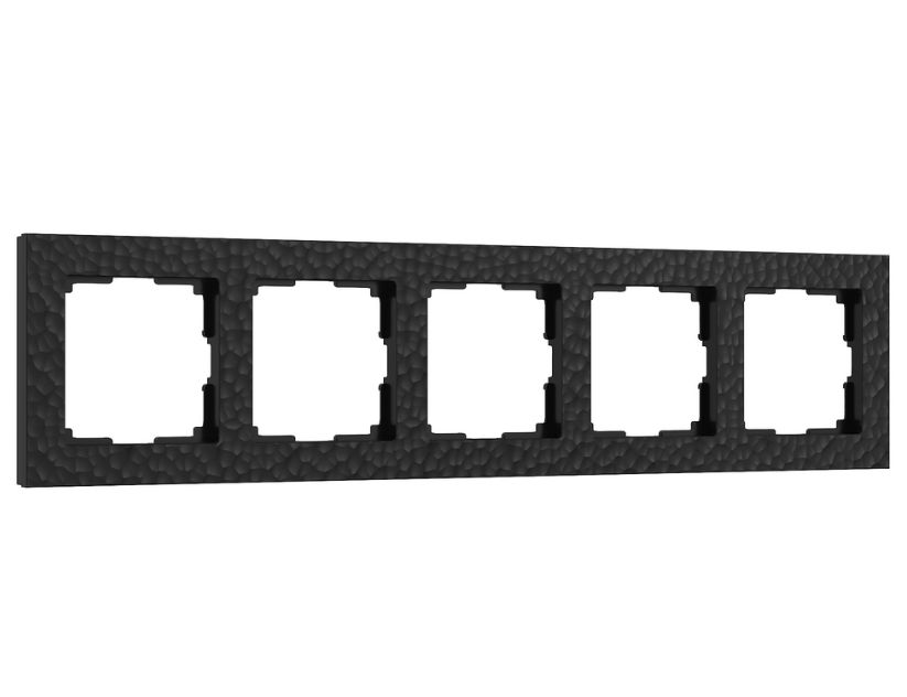 Werkel  Hammer Черный Рамка 5-местная  W0052408/ a052531