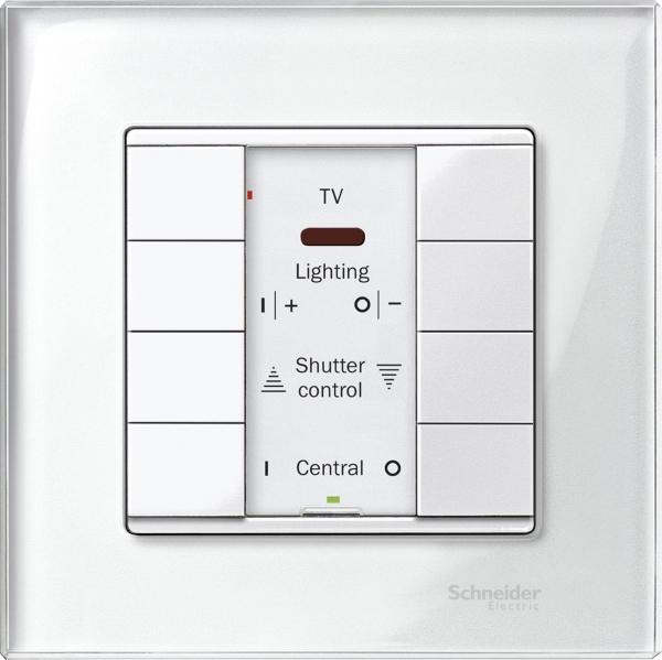 Schneider Electric Merten  Полярно-белый  Выключатель 4-кнопочный PLUS с ИК-прм.SM MTN617519