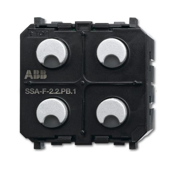 ABB  Zenit  Сенсор 2-клавишный/релейный активатор 2-канальный free@home, SSA-F-2.2.PB.1  /6220-0-0234//2CKA006220A0234/