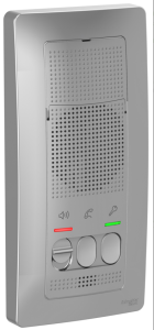 Schneider Electric  BLANCA  Алюминий  Устройство переговорное(домофон) настенный монтаж, 25В, BLNDA000013