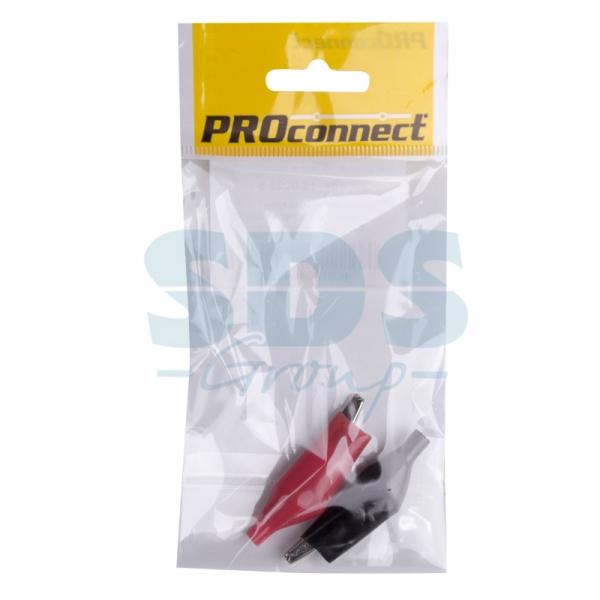 Зажим крокодил в изоляторе, длина 56 мм, ток 5A, (2шт.) (пакет)  PROconnect 16-0003-9
