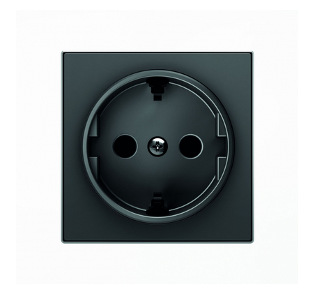 ABB SKY Чёрный бархат Накладка для розетки SCHUKO /2CLA858800A1501/