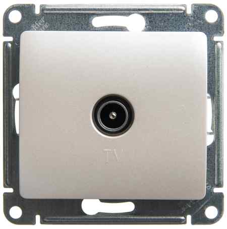 Schneider Electric Glossa Перламутр Розетка ТВ проходная 4DB, механизм IP20 скрытая установка GSL000692