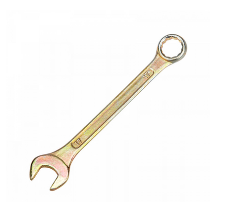 Ключ комбинированный REXANT 17 мм, желтый цинк 12-5812-2