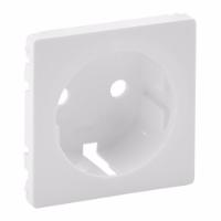 Legrand  Valena  LIFE  Белая Лицевая Панель для розетки 1-местная с заземляющими контактами скрытая установка IP20 / 755200