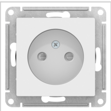 Schneider Electric AtlasDesign  Белый  Розетка без заземляющих контактов со шторками 16А, механизм ATN000149