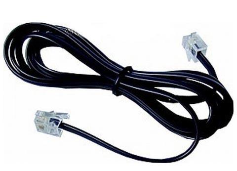 Телефонный удлинитель 1,5м черный BLACKMOR TE1.5 евро #Ep+EP-1.5