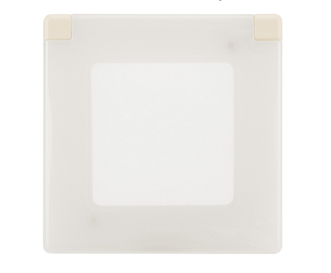 Legrand INSPIRIA Слоновая кость Рамка с защитной крышкой скрытая установка IP44 673921