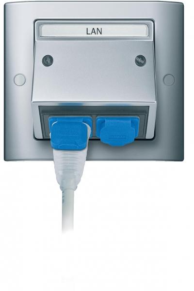 Schneider Electric Merten  Черный  Вставка для REICHLE&DE-MASSARI 2-местная MTN464384