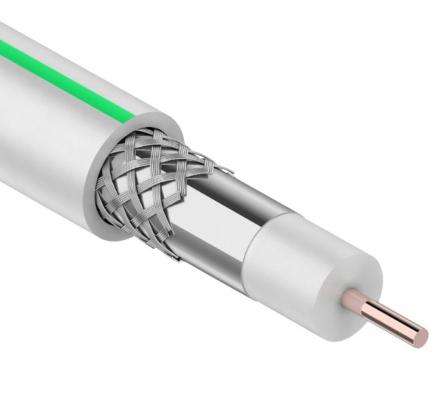 SAT 703 B, CCS/Al/Al, (75%), 75 Ом (бухта 100м), кабель белый PROconnect 01-2431-2