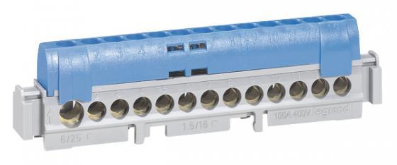 Клемма Legrand 1х6-25+21х1.5-16мм2 синяя
