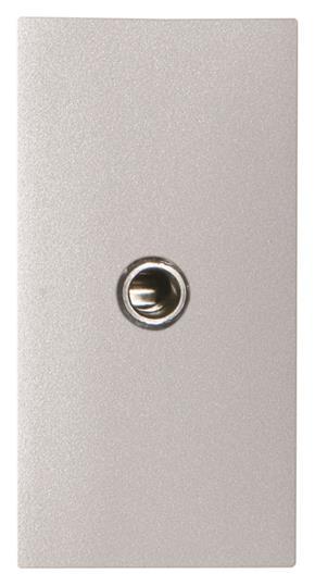 ABB  Zenit  Серебристый Разъем механизм mini-jack 3.5мм 1-модуль  / 2CLA215540N1301