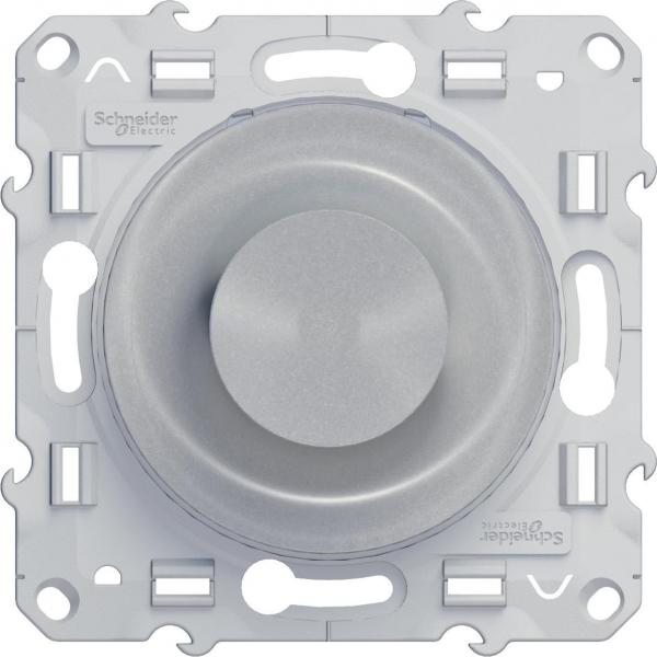Schneider Electric ODACE Алюминий Диммер механизм поворотный 40-600ВА S53R511