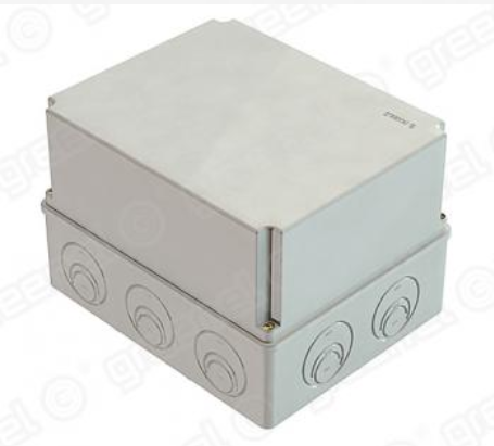 Коробка приборная наружного монтажа 240х195х165мм IP55, в комплекте кабельные вводы GE51028 (D25)-3шт, GE51037 (D32)-2шт, монтажная плата толщиной 1мм