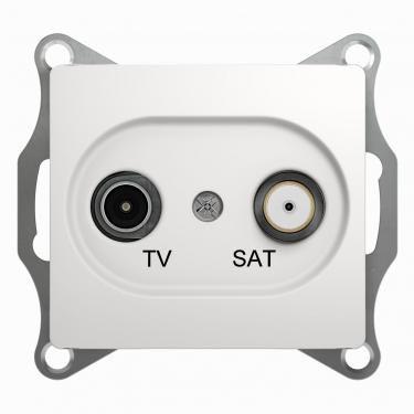 Schneider Electric Glossa  Белый Розетка ТВ-SAT 1-местная 1DB, механизм IP20 скрытая установка GSL000197