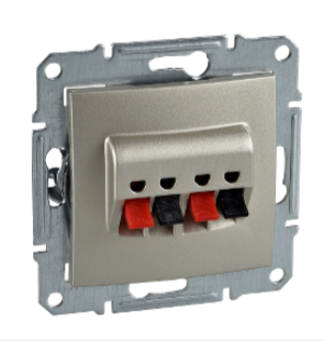 Schneider Electric Sedna Титан Розетка механизм аудио 2-местной IP20 скрытая установка SDN5400168
