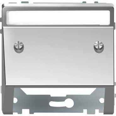 Schneider Electric  MERTEN  D-Life  Нержавеющая Сталь  Центральная Накладка наклонная MTN4540-6036