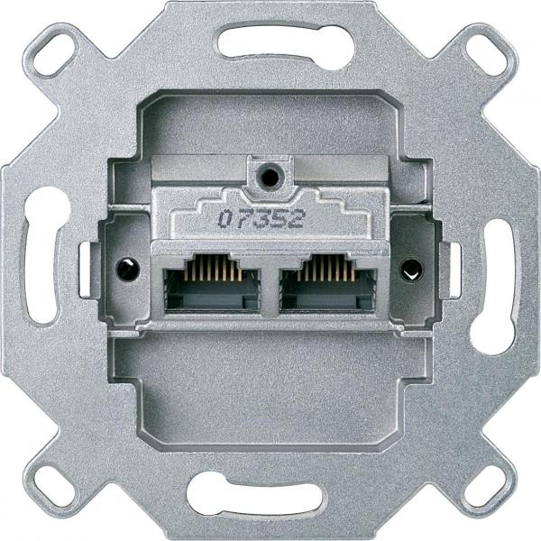 Schneider Electric Merten  Розетка механизм RJ45 2-местная 8/8  категория 6 MTN465706