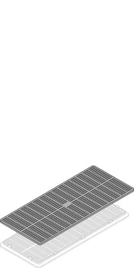 Решетка IP40 для вентилир. панелей (2шт) ABB 1STQ008090A0000