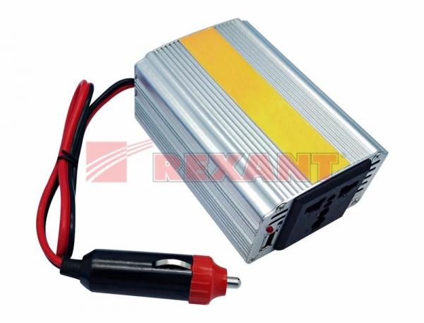 Автомобильный инвертор 200W 12V - 220V c USB REXANT 202-020