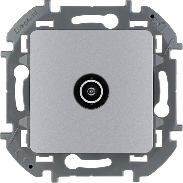 Legrand INSPIRIA Алюминий Розетка TV оконечная IP20 скрытая установка 673872
