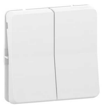 Schneider Electric Mureva Styl  Белый Переключатель механизм 2-клавишный, схема 6+6, IP55 MUR39022
