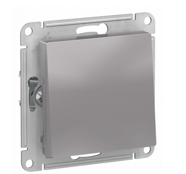 Schneider Electric AtlasDesign Алюминий  Переключатель 1-клавишный, схема 6, 10АХ, механизм ATN000361