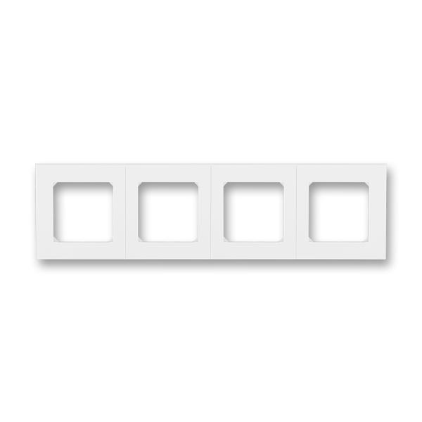 ABB  Levit   Белый/Белый Рамка 4-местная 2CHH015040A6003