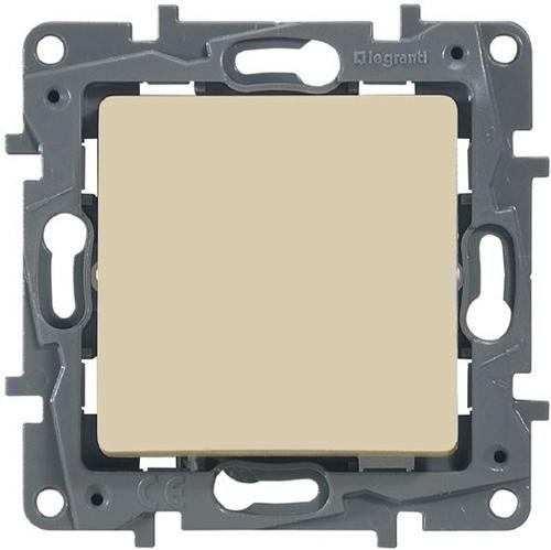 Legrand  Etika  Слоновая Кость Выключатель механизм 1-клавишный 10АХ, 250В, безвинтовые зажимы 672301