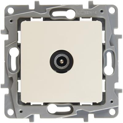 Legrand  Etika  Слоновая Кость Розетка механизм TV проходная 15дБ, 5-862МГц, 672363