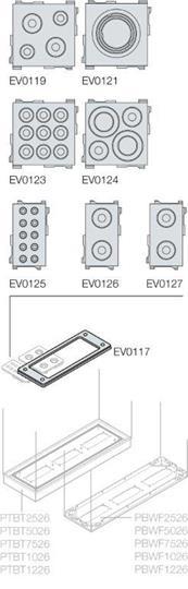 Сальник 68х68; 1хM32/M40/M50, (10шт) ABB /EV0121/