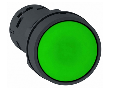 Кнопка с фиксацией, Schneider Electric цвет зеленый XB7NH31 22ММ 1НО
