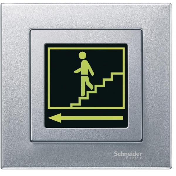 Schneider Electric Merten  Алюминий  Накладка с полем с для надписи MTN587060